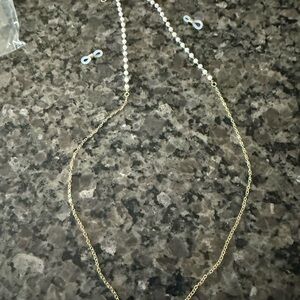 Pearl chain for glasses